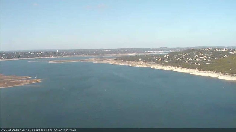 Lake Travis webcam, January 5, 2025 10:45 AM CT