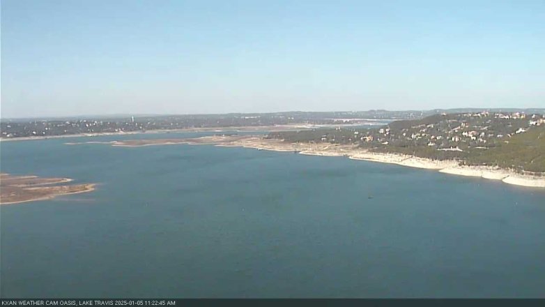 Lake Travis webcam, January 5, 2025 11:25 AM CT
