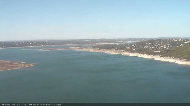 Lake Travis webcam, January 5, 2025 12:00 PM CT