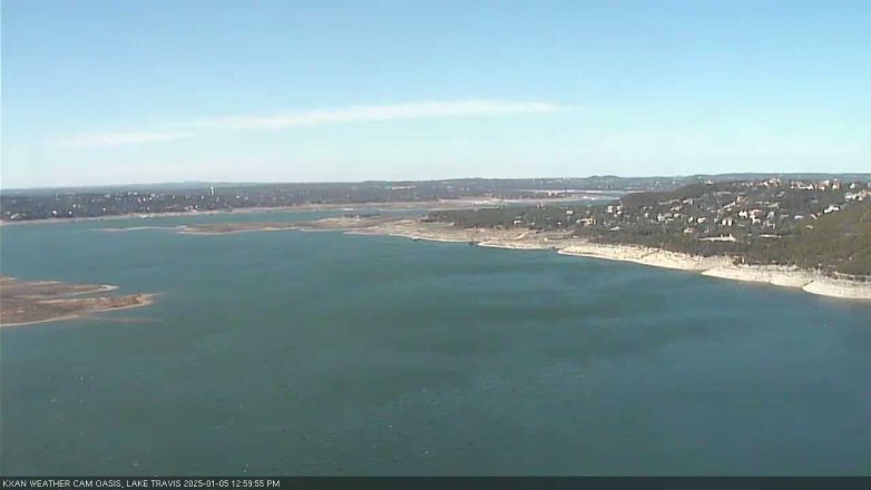 Lake Travis webcam, January 5, 2025 1:00 PM CT