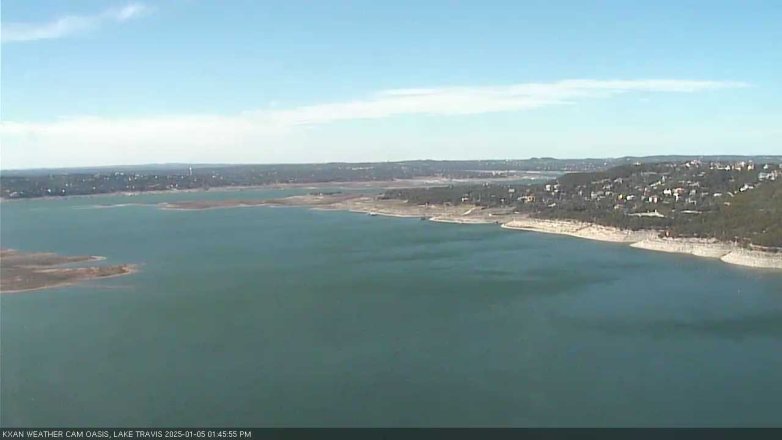 Lake Travis webcam, January 5, 2025 1:45 PM CT