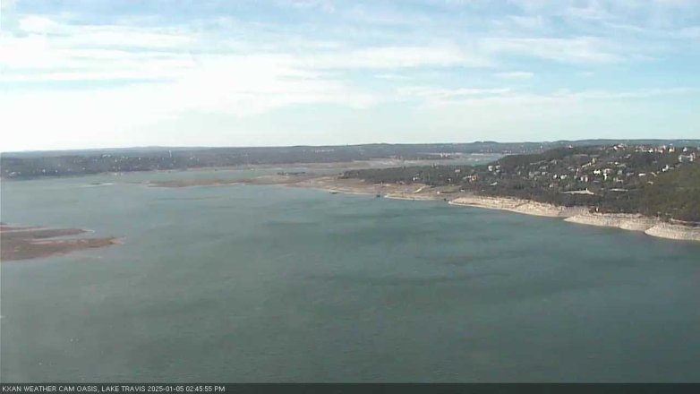Lake Travis webcam, January 5, 2025 2:45 PM CT