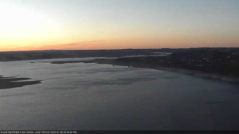 Lake Travis webcam, January 5, 2025 5:45 PM CT