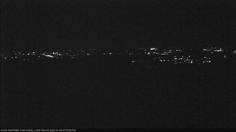 Lake Travis webcam, January 5, 2025 7:25 PM CT