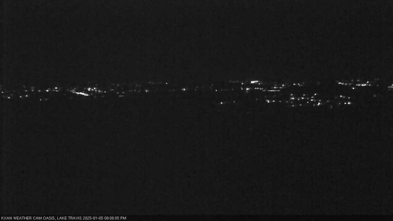 Lake Travis webcam, January 5, 2025 8:00 PM CT
