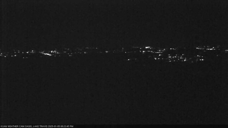Lake Travis webcam, January 5, 2025 8:25 PM CT