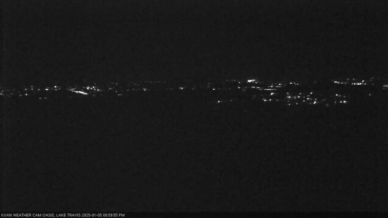 Lake Travis webcam, January 5, 2025 9:00 PM CT