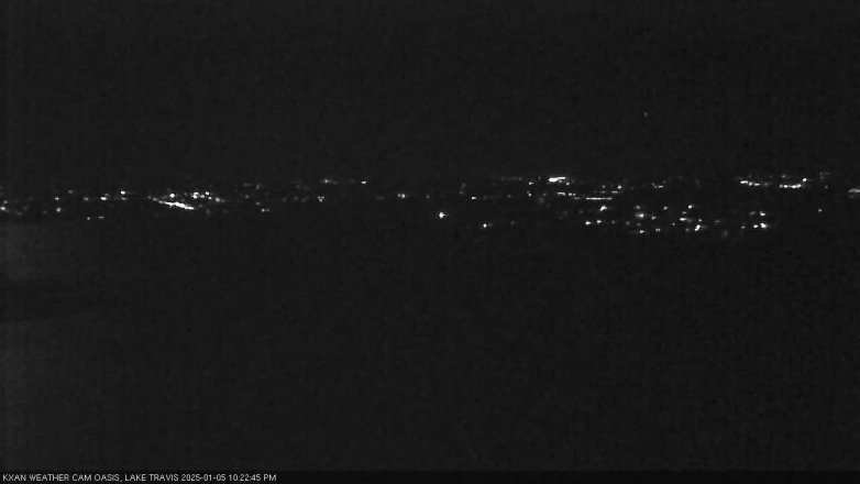 Lake Travis webcam, January 5, 2025 10:25 PM CT