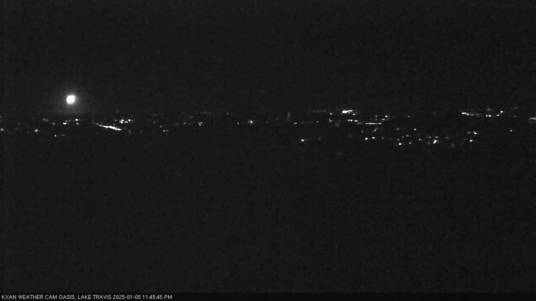 Lake Travis webcam, January 5, 2025 11:45 PM CT