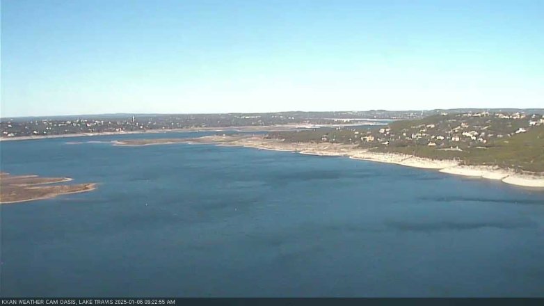 Lake Travis webcam, January 6, 2025 9:25 AM CT