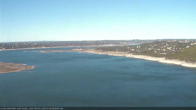 Lake Travis webcam, January 6, 2025 10:00 AM CT