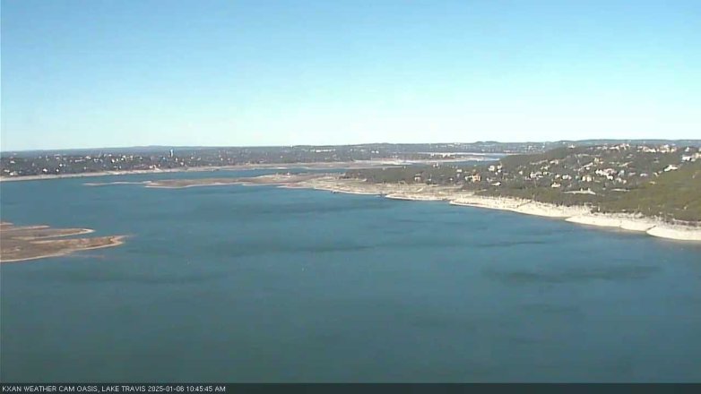 Lake Travis webcam, January 6, 2025 10:45 AM CT