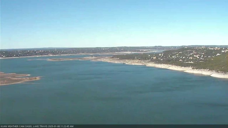 Lake Travis webcam, January 6, 2025 11:25 AM CT