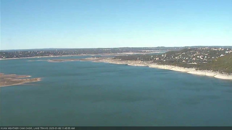 Lake Travis webcam, January 6, 2025 11:45 AM CT