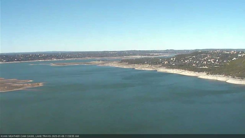 Lake Travis webcam, January 6, 2025 12:00 PM CT