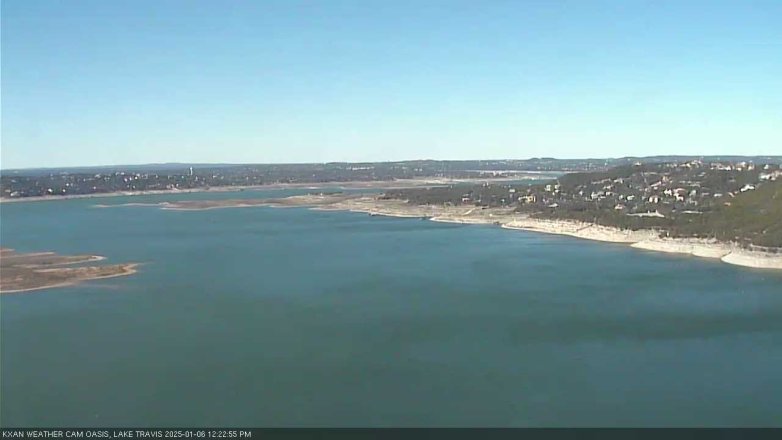 Lake Travis webcam, January 6, 2025 12:25 PM CT