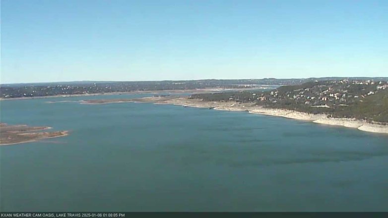 Lake Travis webcam, January 6, 2025 1:00 PM CT