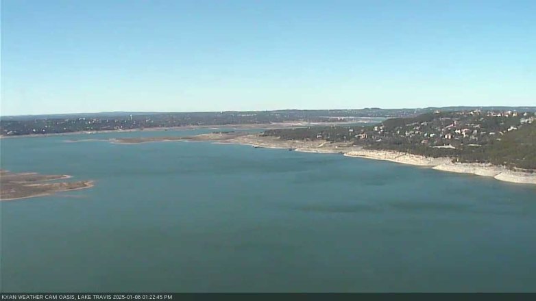 Lake Travis webcam, January 6, 2025 1:25 PM CT