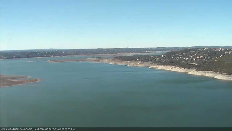 Lake Travis webcam, January 6, 2025 2:00 PM CT