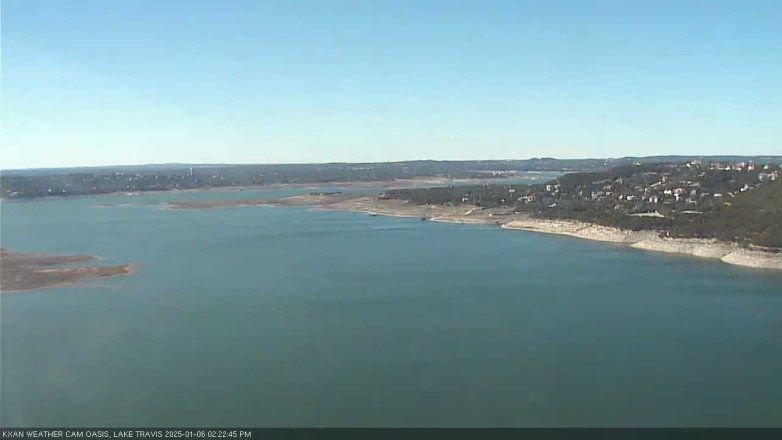 Lake Travis webcam, January 6, 2025 2:25 PM CT