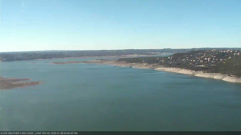 Lake Travis webcam, January 6, 2025 2:45 PM CT