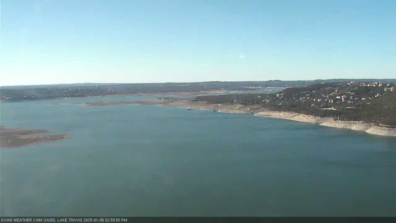 Lake Travis webcam, January 6, 2025 3:00 PM CT