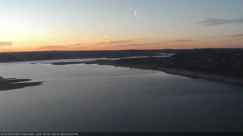 Lake Travis webcam, January 6, 2025 5:45 PM CT