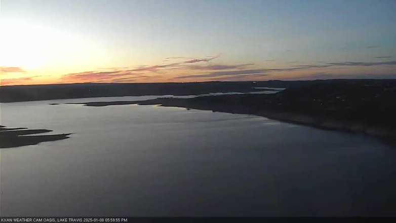Lake Travis webcam, January 6, 2025 6:00 PM CT