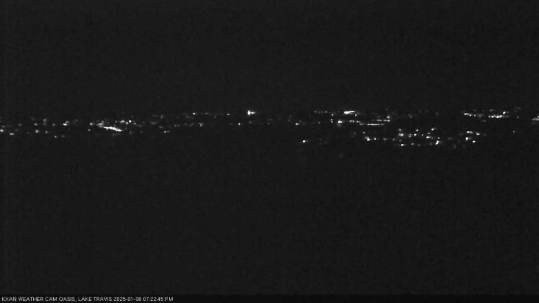 Lake Travis webcam, January 6, 2025 7:25 PM CT