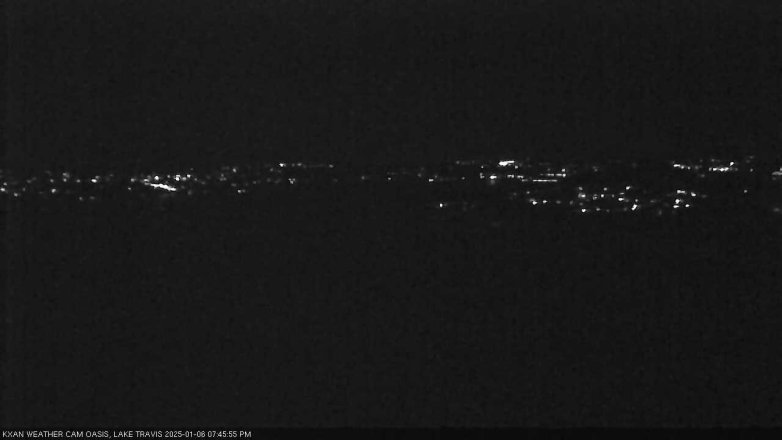 Lake Travis webcam, January 6, 2025 7:45 PM CT