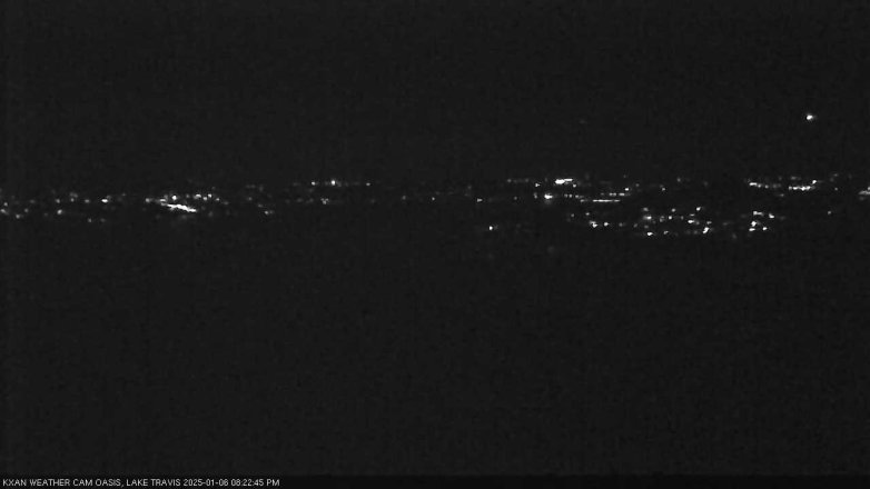 Lake Travis webcam, January 6, 2025 8:25 PM CT