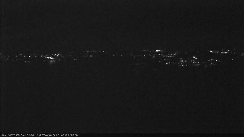Lake Travis webcam, January 6, 2025 10:25 PM CT