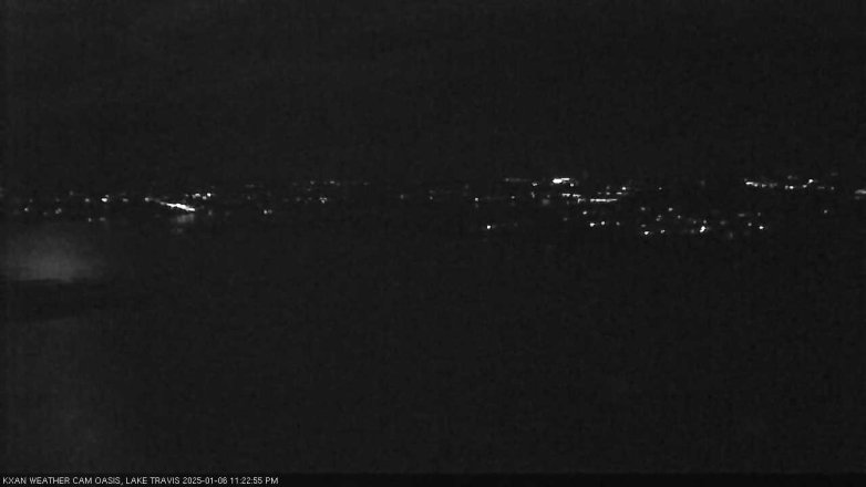 Lake Travis webcam, January 6, 2025 11:25 PM CT