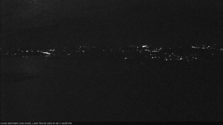 Lake Travis webcam, January 6, 2025 11:45 PM CT
