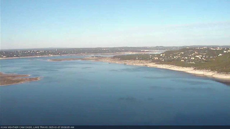 Lake Travis webcam, January 7, 2025 9:00 AM CT