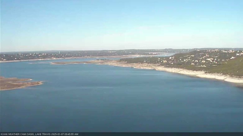 Lake Travis webcam, January 7, 2025 9:45 AM CT
