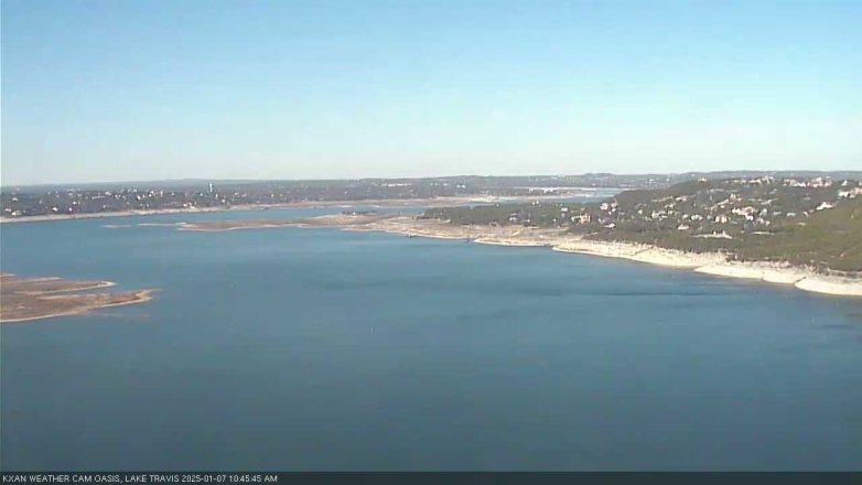 Lake Travis webcam, January 7, 2025 10:45 AM CT
