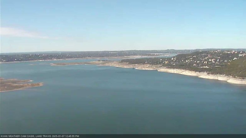 Lake Travis webcam, January 7, 2025 12:45 PM CT