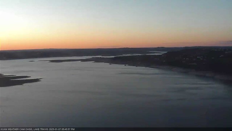 Lake Travis webcam, January 7, 2025 5:45 PM CT