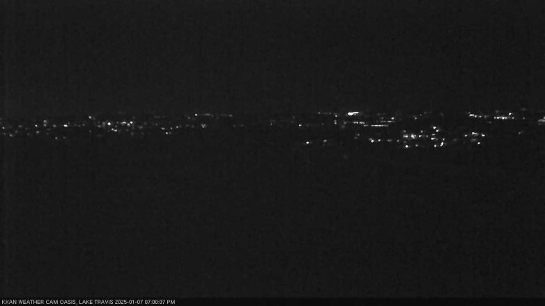 Lake Travis webcam, January 7, 2025 7:00 PM CT