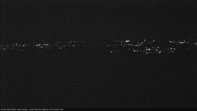 Lake Travis webcam, January 7, 2025 7:45 PM CT