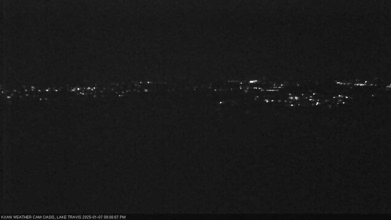 Lake Travis webcam, January 7, 2025 8:00 PM CT