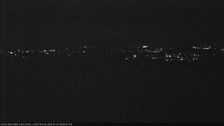 Lake Travis webcam, January 7, 2025 9:45 PM CT
