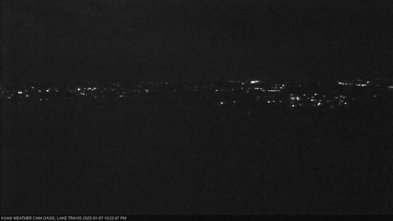 Lake Travis webcam, January 7, 2025 10:25 PM CT