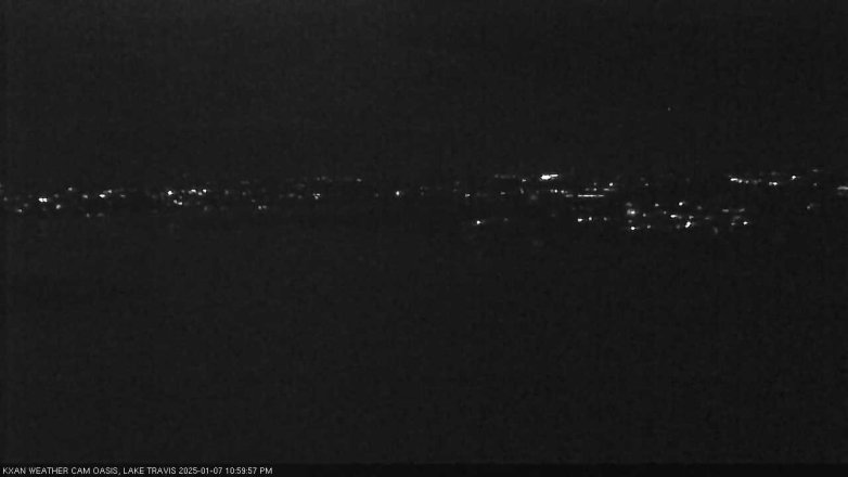Lake Travis webcam, January 7, 2025 11:00 PM CT