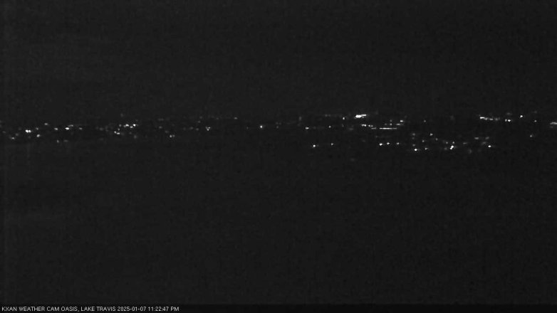 Lake Travis webcam, January 7, 2025 11:25 PM CT