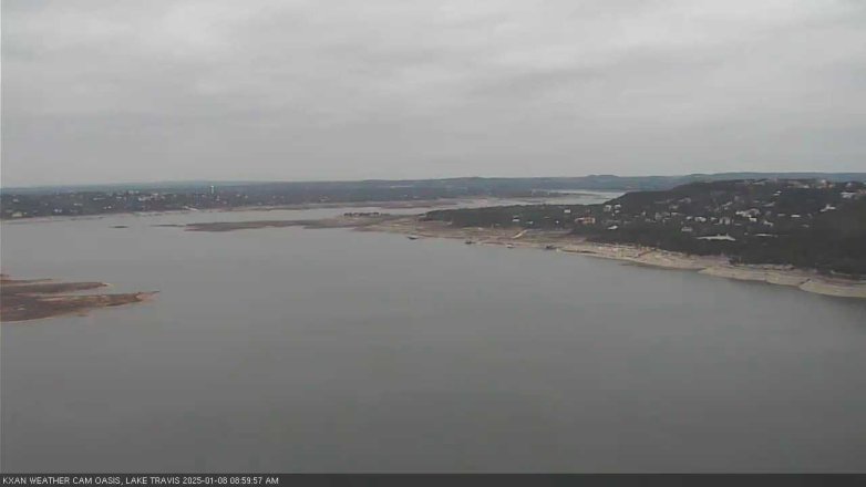 Lake Travis webcam, January 8, 2025 9:00 AM CT