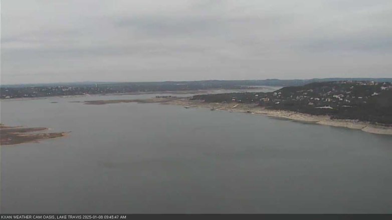 Lake Travis webcam, January 8, 2025 9:45 AM CT