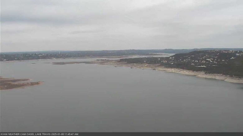 Lake Travis webcam, January 8, 2025 11:45 AM CT