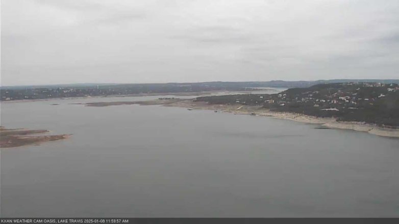 Lake Travis webcam, January 8, 2025 12:00 PM CT